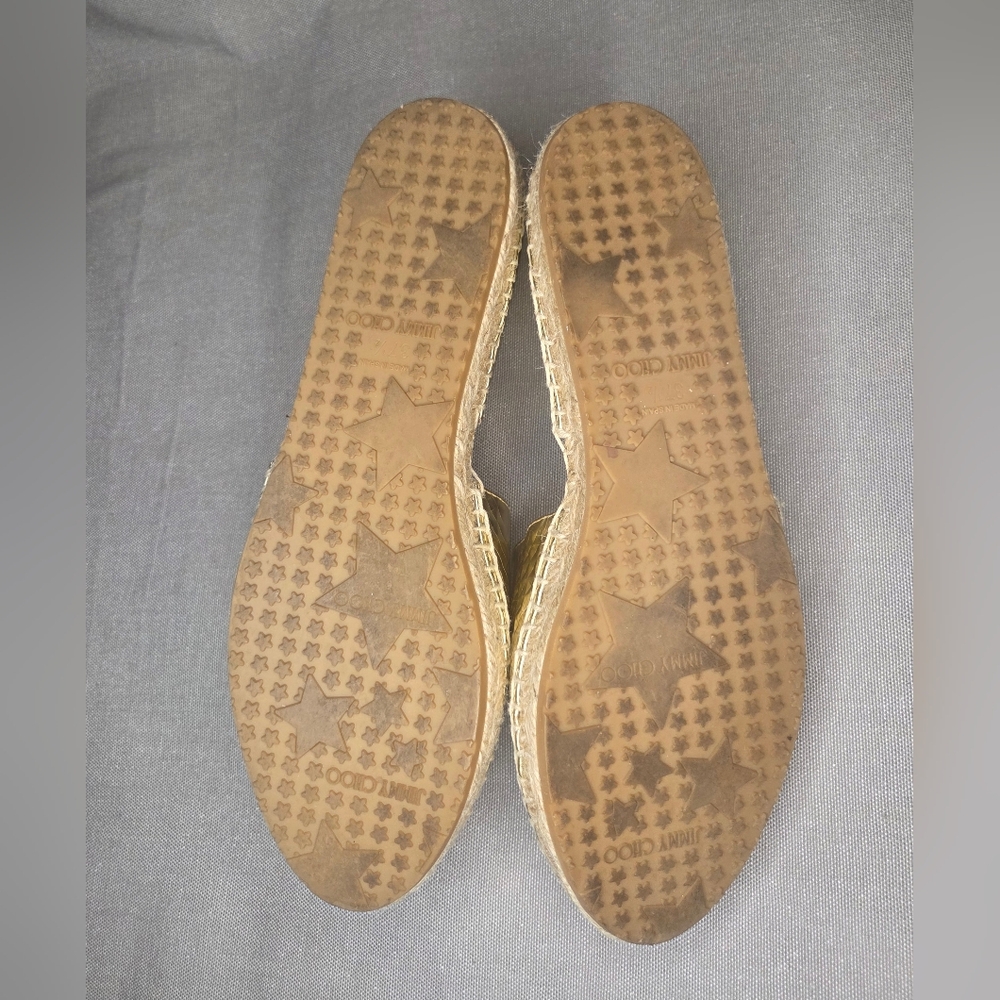 Jimmy Choo Dreya D'Orsay Espadrille Flats - Size 7.5 - Picture 7 of 8